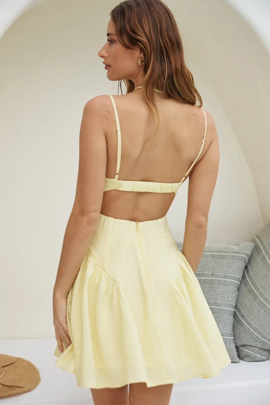 Shine For You Mini Dress Yellow