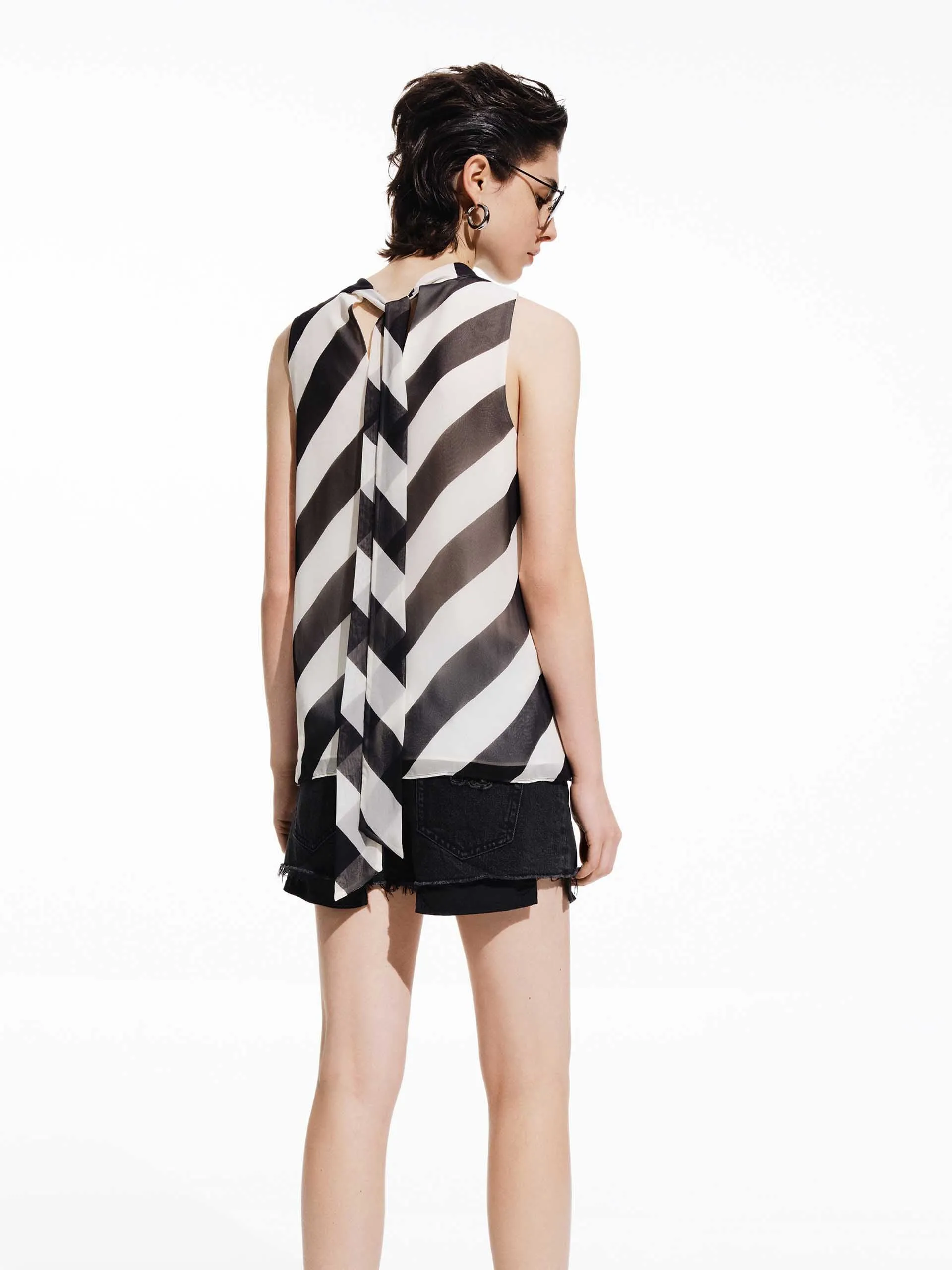 Silk Blend Sleeveless Top