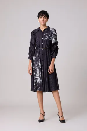 Skylar Shirt Dress - Black