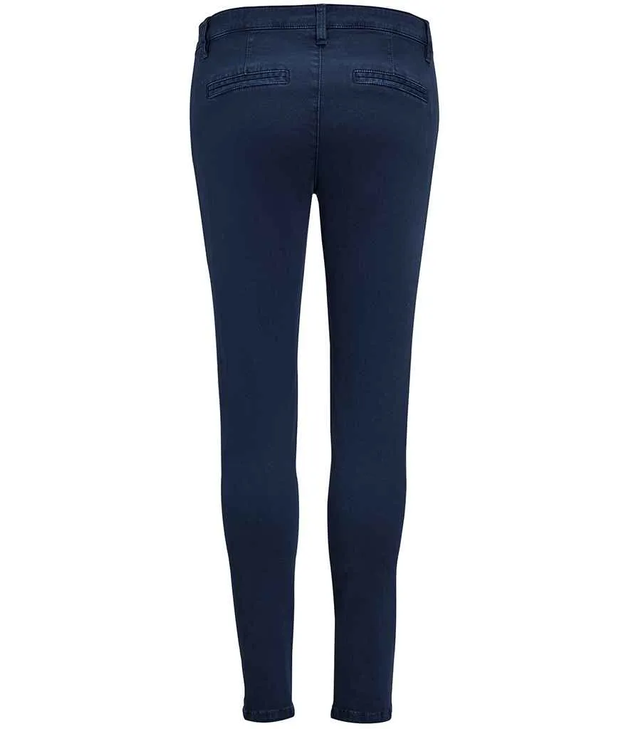 SOL'S Ladies Jules Chino Trousers | French Navy