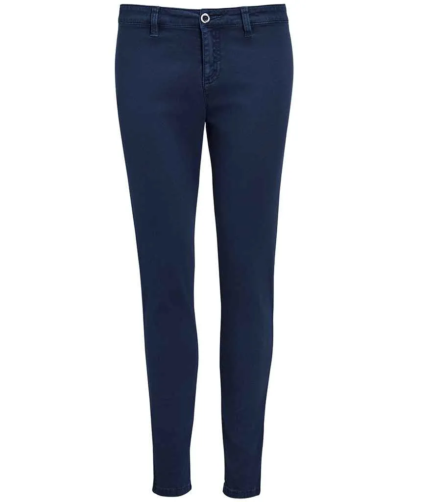 SOL'S Ladies Jules Chino Trousers | French Navy