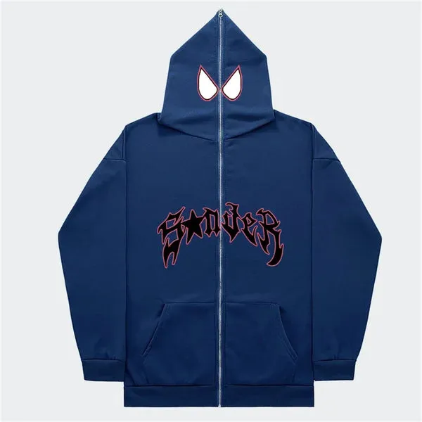 Spider Punk Zip Up Hoodie