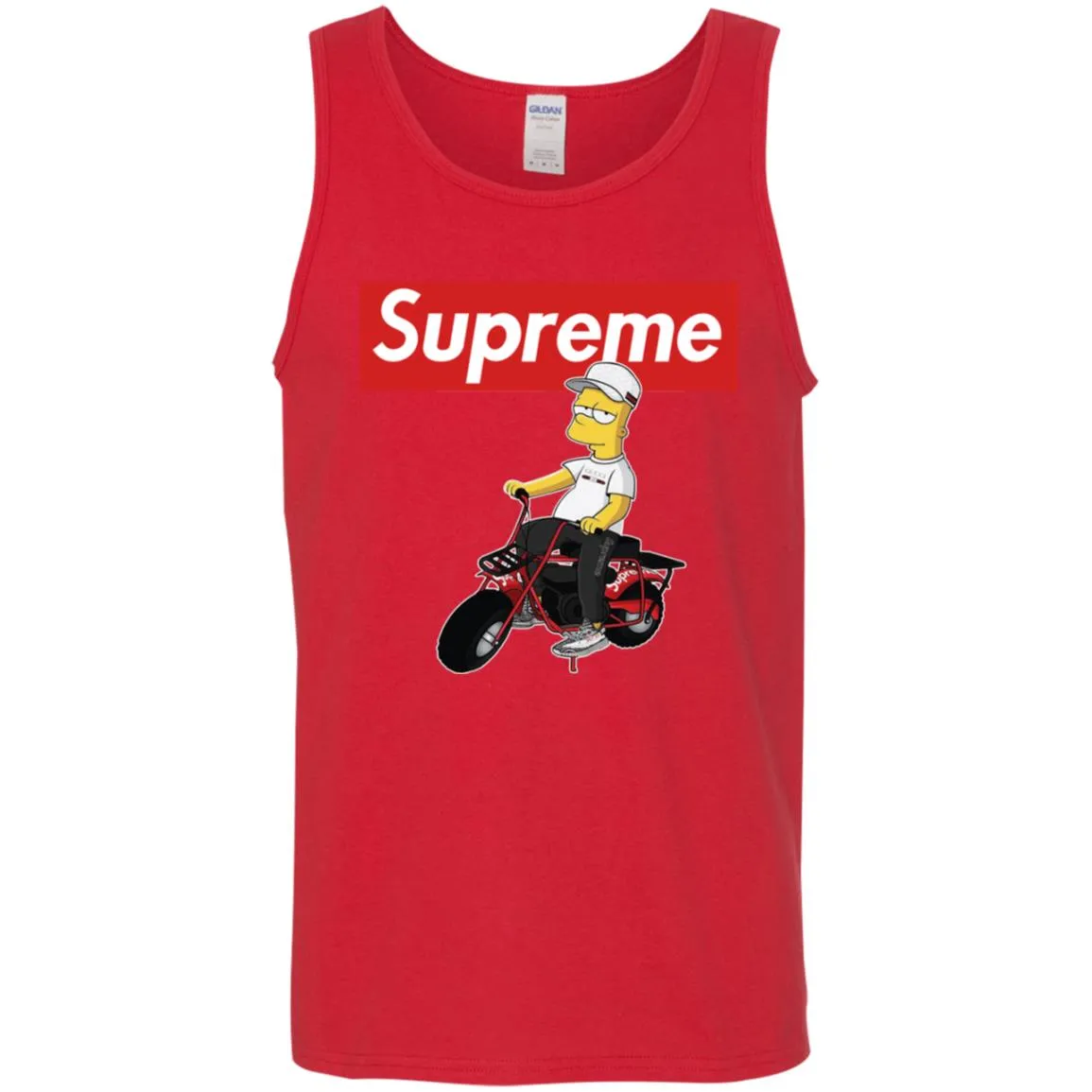 Supreme Car T-shirt Men Cotton Tank