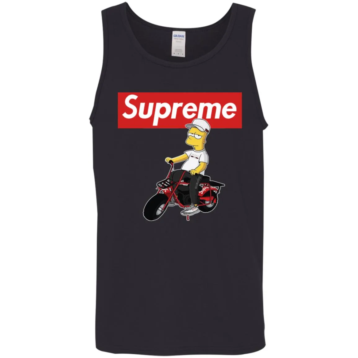 Supreme Car T-shirt Men Cotton Tank