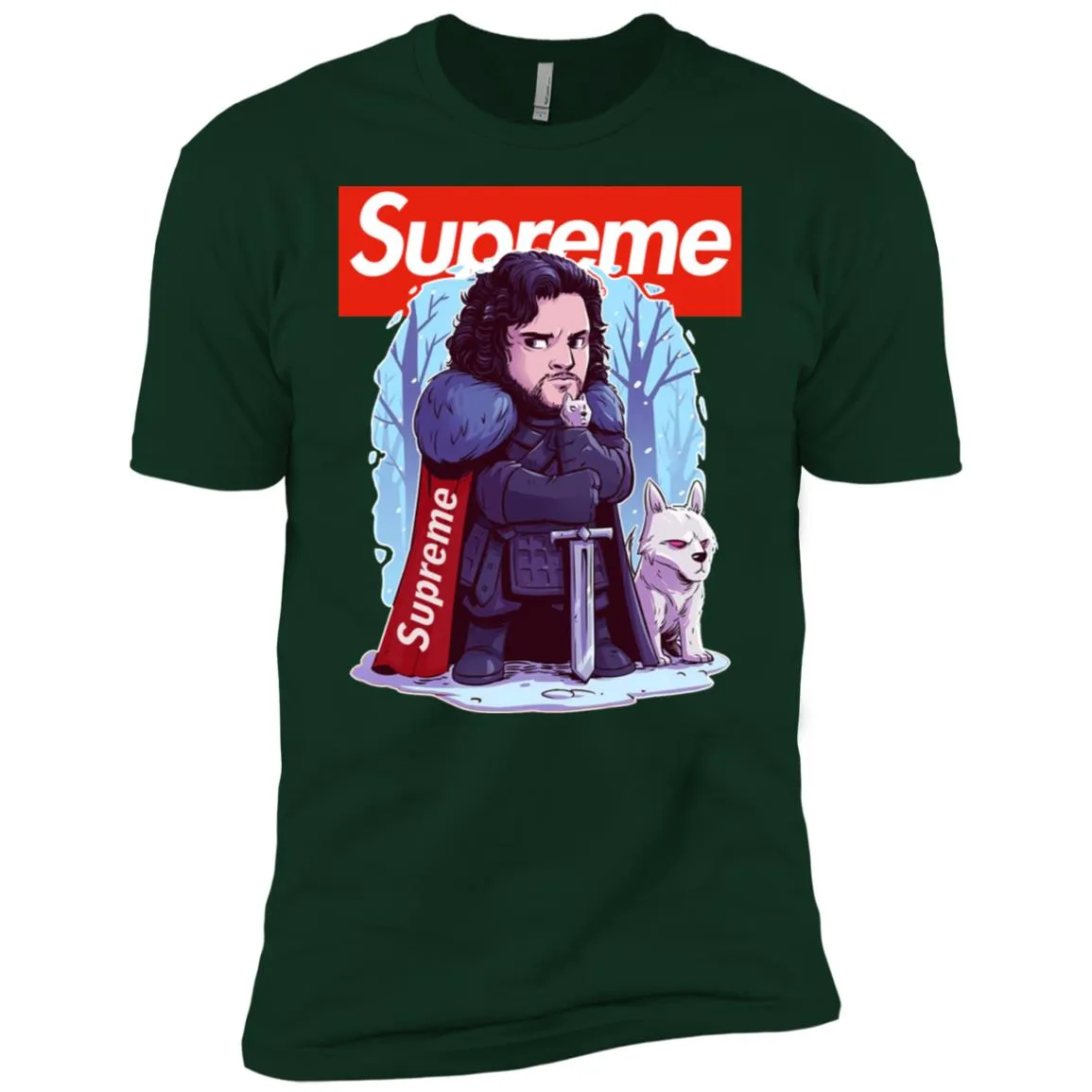 Supreme Game Of Thrones T-shirt Men Short Sleeve T-Shirt