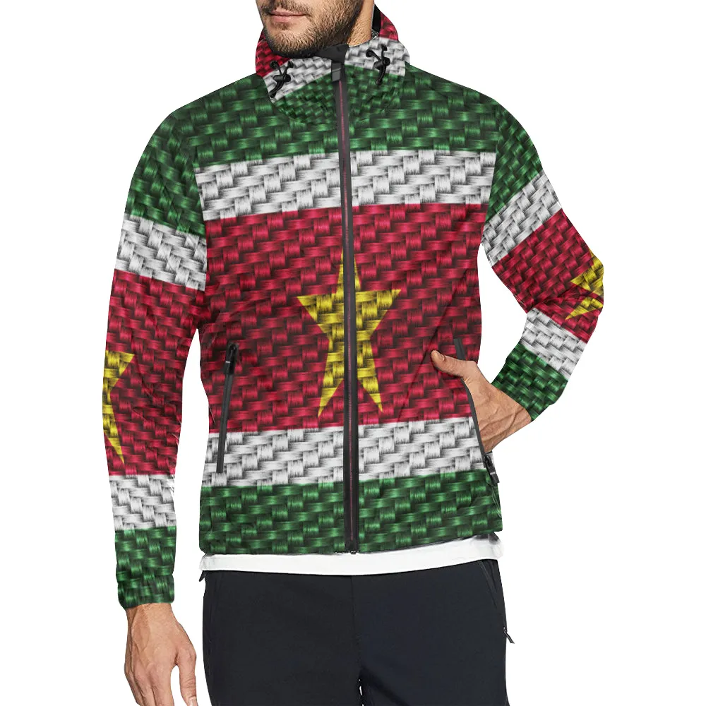 SURINAME FLAG All Over Print Windbreaker for Unisex