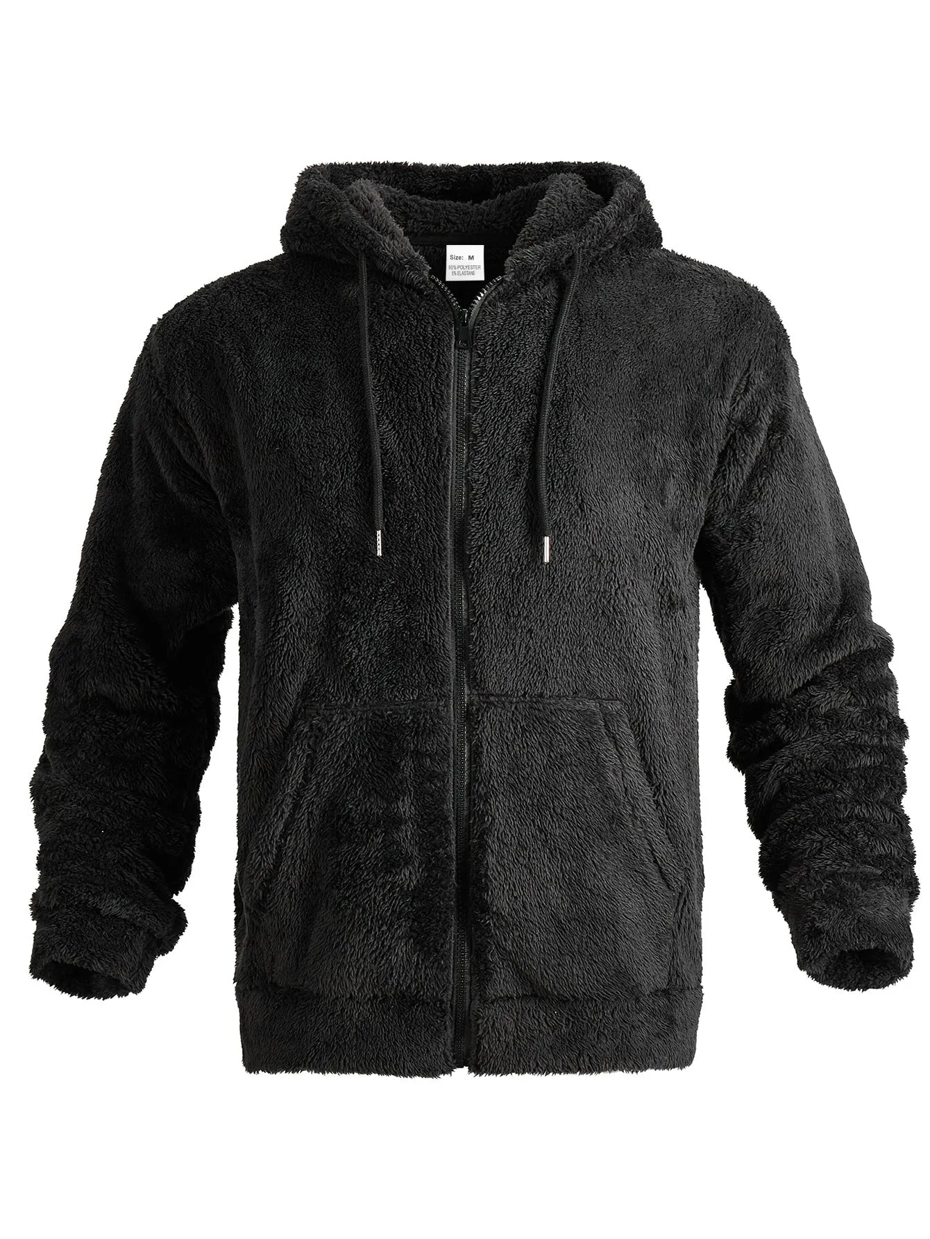 THICK AND WARM DOUBLE-SIDED VELVET ZIPPER CARDIGAN HOODED SWEATSHIRT MEN'S CASUAL JACKET